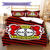 Bayer Leverkusen Pattern Bedding Set Quilt Cover Pillowcase Home Decor Gift (1 * Duvet Cover + 2 * Pillowcase, Without Core)