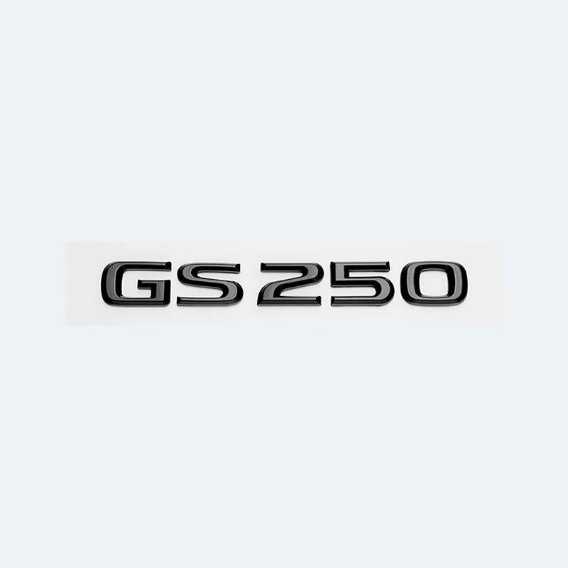 Chrome Black 3D Letters GS200t GS250 GS300 GS400 GS460 GS450h Emblem Car Trunk Logo Sticker Accessories For Lexus GS Series