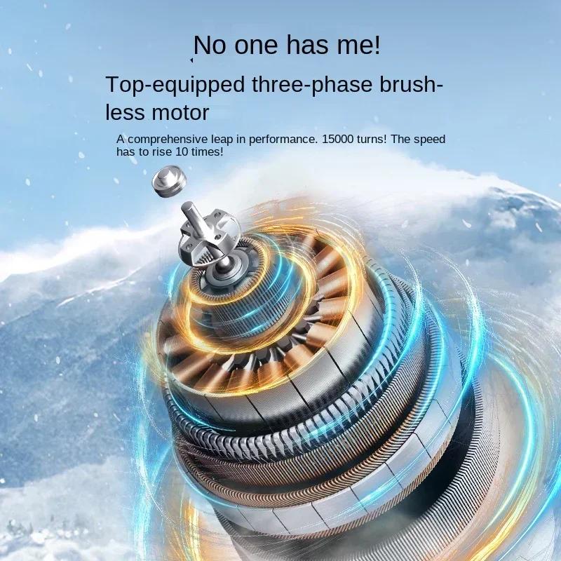 DurableTurbine Small Fan USB Charging Small Fan Portable Brushless Motor Large Wind Mini Fan