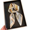 New small square scarf, retro cashew silk scarf, high-end professional versatile decorative scarf, strap and headband.