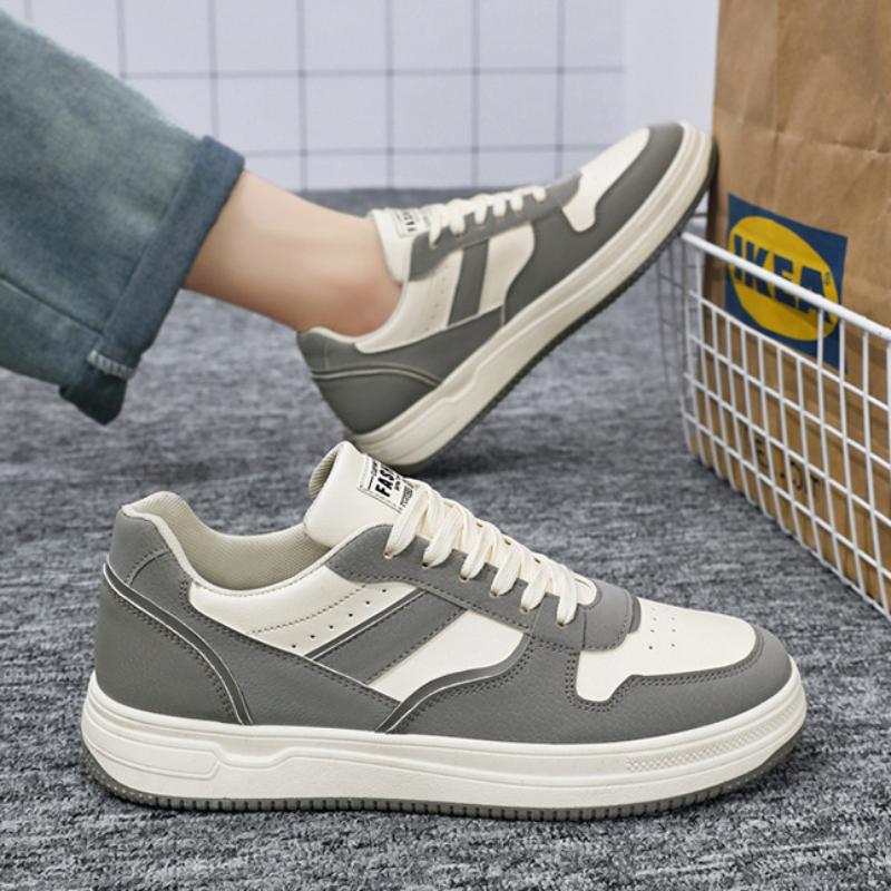 Fashion Autumn Spring Sneakers Men 2024 Nwe Vulcanized Shoes Platform Fashion White Leather Shoes Casual Sneakers Male Chaussure Homme