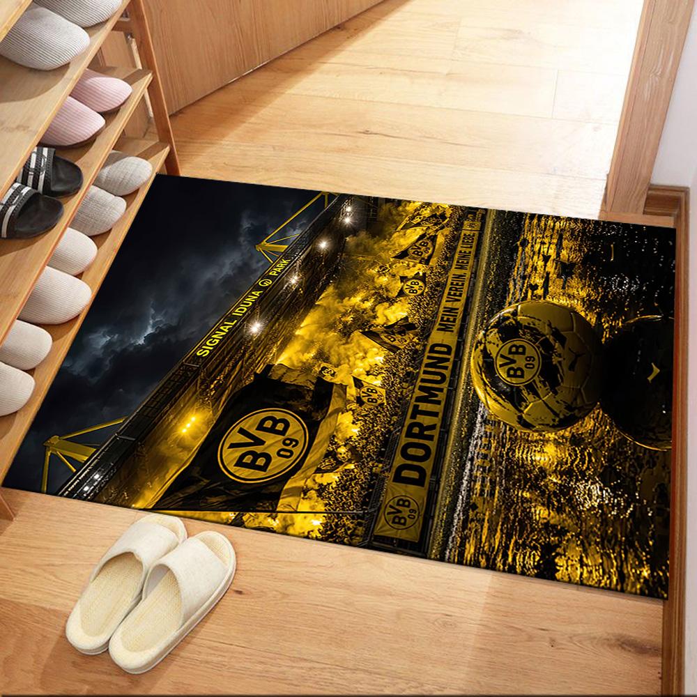 Borussia Dortmund Carpet Suitable For Hallway Game Room Balcony Bedrooms Antislip Rug Decorate Offices Perfect Gift For Valentine'S Wedding Birthday