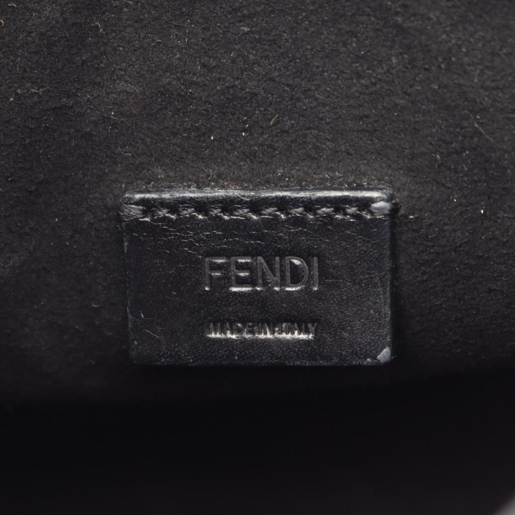 Used FENDI Shopper bag, small, 2-way Handbag 7VA547 leather Black Used unisex