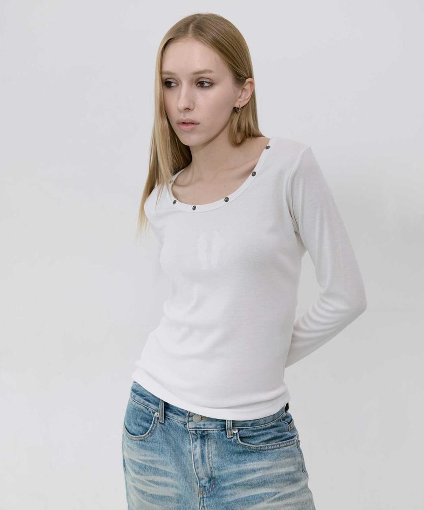LEKIM Lwe U-Neck Long Sleeve (White)