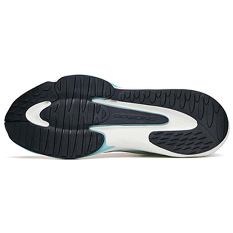 New Anta Cushioned Slip-Resistant Abrasion-Resistant Breathable Low-Top Running Shoes Men's White Blue 112225587-2