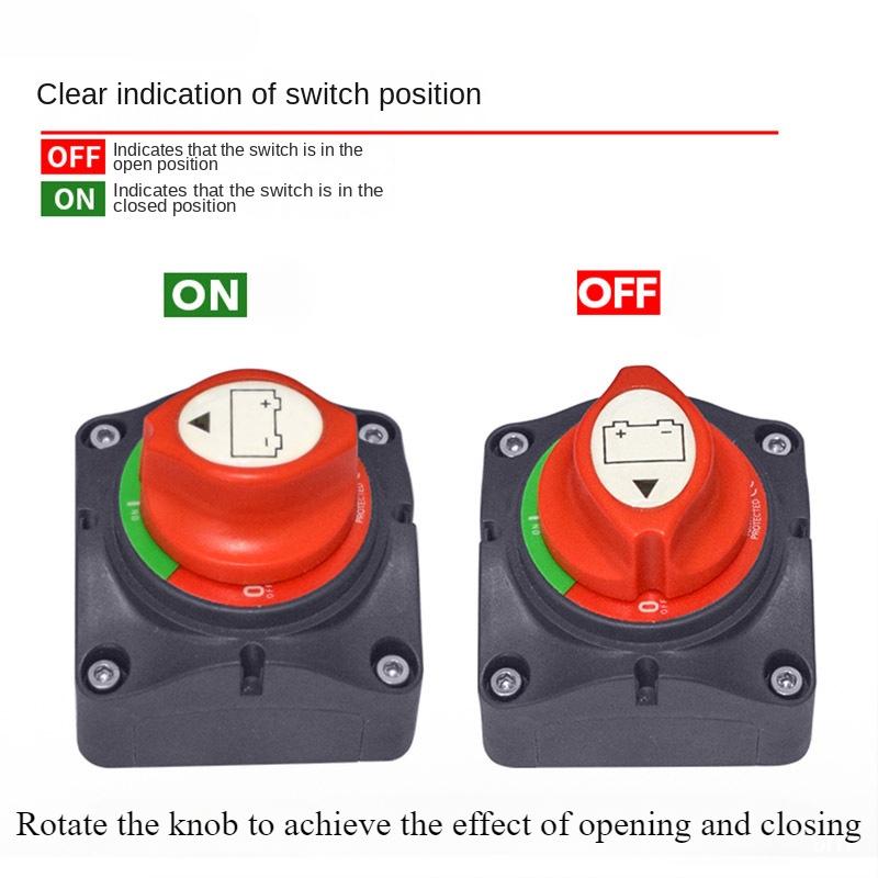 For RV Car Vehicle Boat Battery Power Cut Off Car Kill Switch Position Disconnect Switch Isolator Master Switch Car Accessories