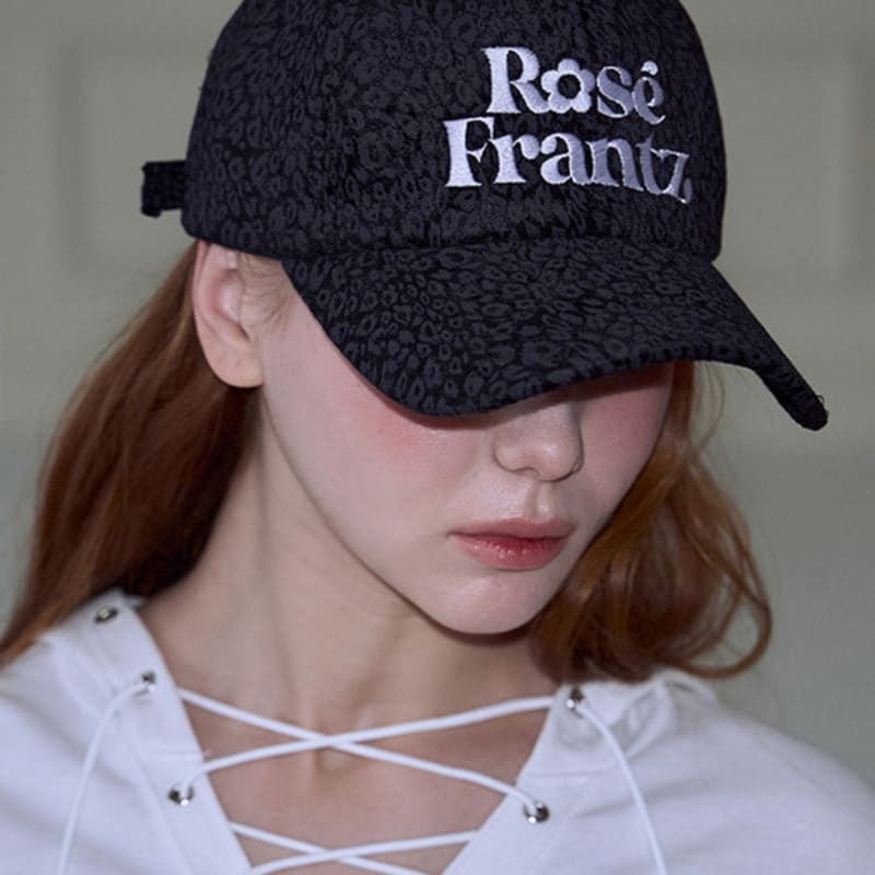 

Rosefrantz Rose Leopard Ball Cap [Black] Black_FREE