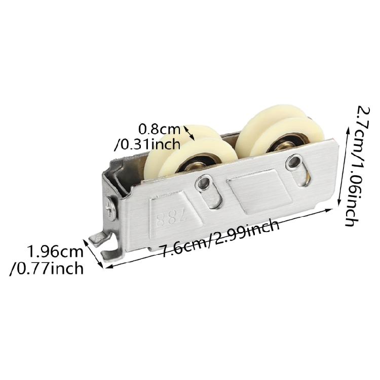 Slides Window Glides Rollers Push-Pull Window Rollers Metal Door Wheel Rollers Sliding Window Rollers Steel for Door