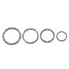 1/2pcs High Quality Titanium Alloy Circle Clip Portable Holder Key Ring EDC Keychain Keyring Buckle
