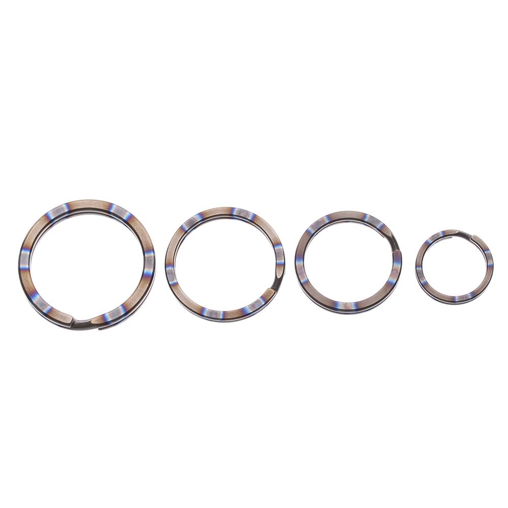 1/2pcs High Quality Titanium Alloy Circle Clip Portable Holder Key Ring EDC Keychain Keyring Buckle