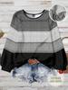European & American Plus Size Floral Elegant Casual Loose Round Neck Women's Top