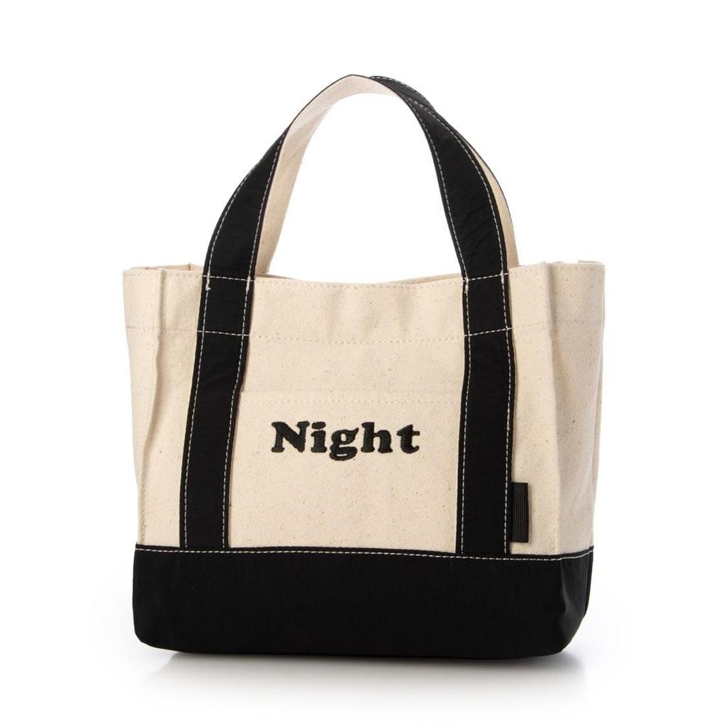 Canvas Logo Embroidered Mini Tote
