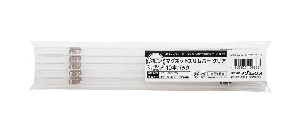 

Magex Magnet Slim Bar прозрачный 220 мм 10 шт MSLB-220-10P-KT