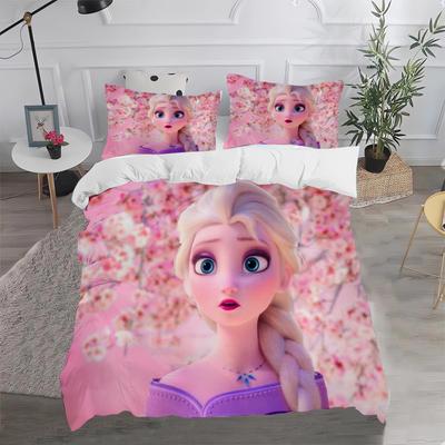 Gefrorene Cartoon Bettbezug Niedliche Bedruckte Decke 100% Polyester Bettwäsche Anime Bettdecke Einzelbettgröße Kindergeschenk Verschiedene Größen