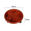Garden Rolling Plant Stand with Wheels Multipurpose Convenient Round Flower Pot Mover Saucer
