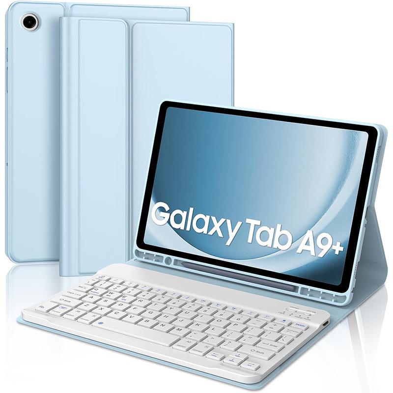 Samsung A9+ Bluetooth Keyboard Case with Backlit Keys & Pen Slot
