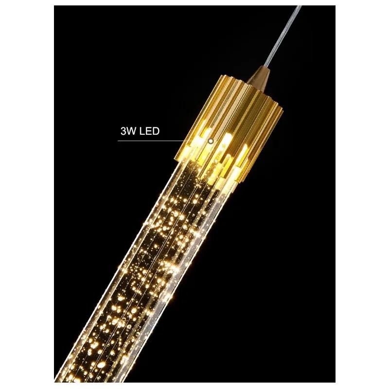 Modern Crystal Pendant Lamps Home Decor Bedside Hanging Light for Living Room  Bedroom Ceiling Chandelier Lights
