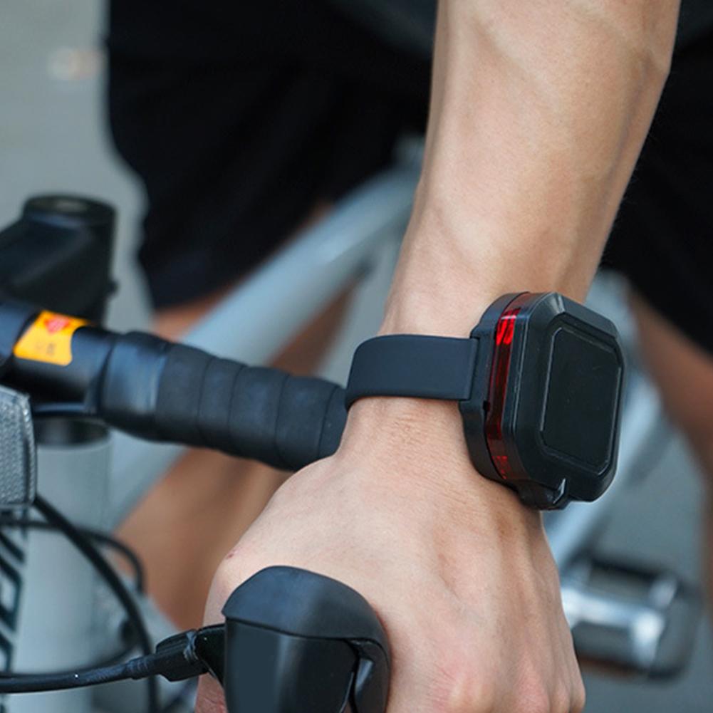 Pols Achteruitkijkspiegel Verstelbare Hoek Fiets Achteruitkijkspiegel 360 Graden Rotatie Polsband Achterspiegel voor Buiten Fietsen