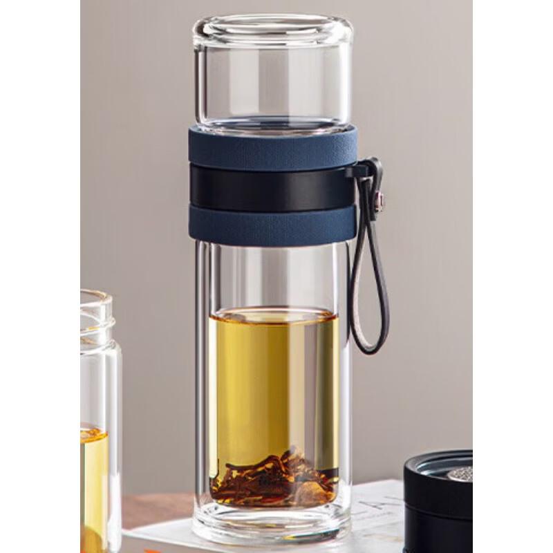 

Стеклянная бутылка-заварник FUGUANG с двойными стенками из боросиликатного стекла