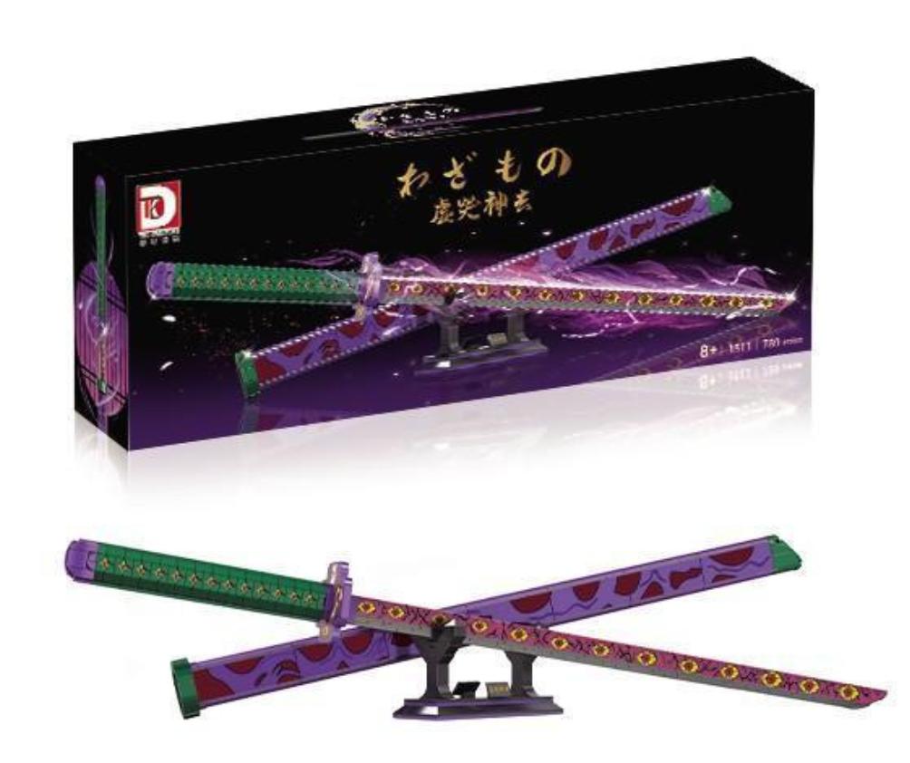 Samurai Sword Building Blocks Ninja Blade Katana Japanese Anime Butterfly Nichirin Knife Bricks Children Toys for Adult