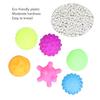 6pcs Baby Textured   Set Infant Funny Soft Elastic Multicolor Squeezing Sensory   Toy for Home