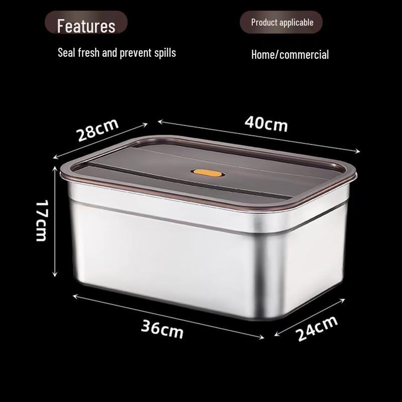Yuzhou 316 Stainless Steel Large Capacity Food Storage Box