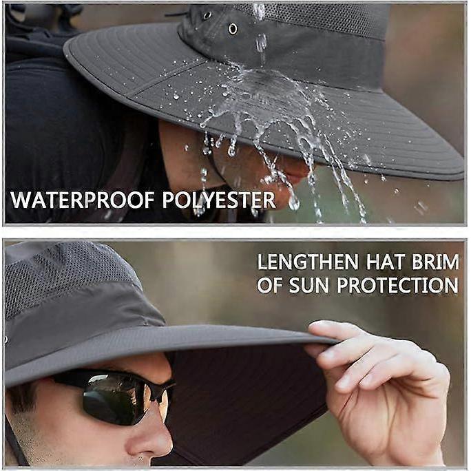 Men's Wide Brim Sun Hat Camping Hat Bucket Hat