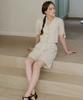 BIBYSEOB Linen Bermuda Pants Beige [T42]
