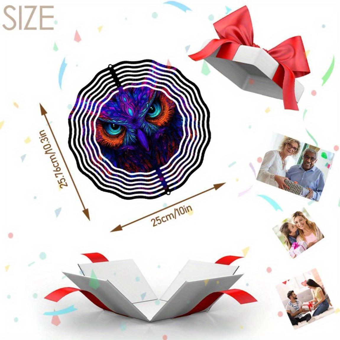 

1 шт. 3D Металлический Садовый Ветряк в виде Совы, Динамично Вращающийся, Наружный Декор для Двора, Патио, Газона, Заднего Двора, Ветряная Мельница, Ловец Ветра, Садовое Искусство