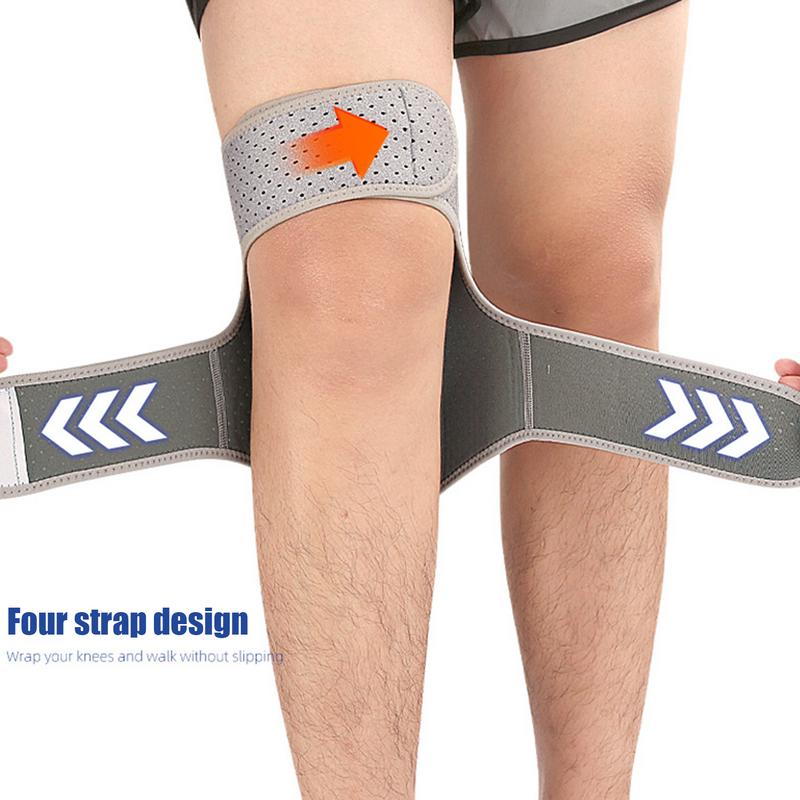 Genunchieră Power Knees Suport Articulație Reglabilă Respirabilă cu Arc Genunchieră Power Lift cu Arc Stabilizator Genunchi Pad Pentru Alergare