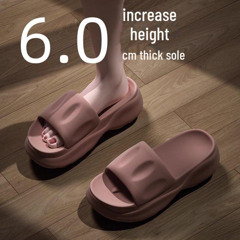 Dámské 6.0 Sandály s vysokou silnou podrážkou EVA - Letní pantofle pro nošení uvnitř i venku