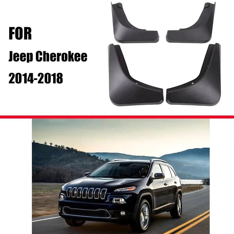 For Jeep Cherokee 2014-2018 Skjerm Mudguard Sprutlapper Beskyttere Sprutskjermer Biltilbehør Skjermer Foran Bak 4 stk