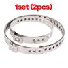 Self-Locking Stainless Steel Driveshaft Axle Joint Clamps CV Boot Clamps Ties for Most Automotive Adjustable Universal Clamps