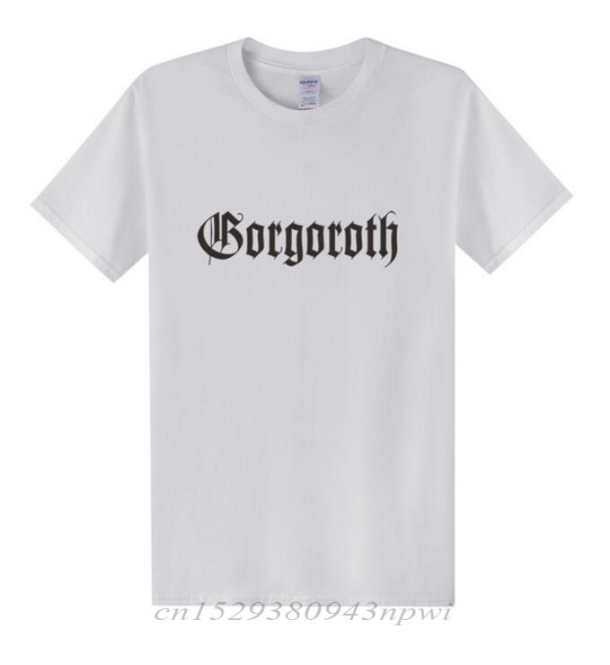 GORGOROTH T Shirts Men Rock Band Thrash Black DEATH HEAVY METAL PUNK Rap Twilight of the Idols Tshirt