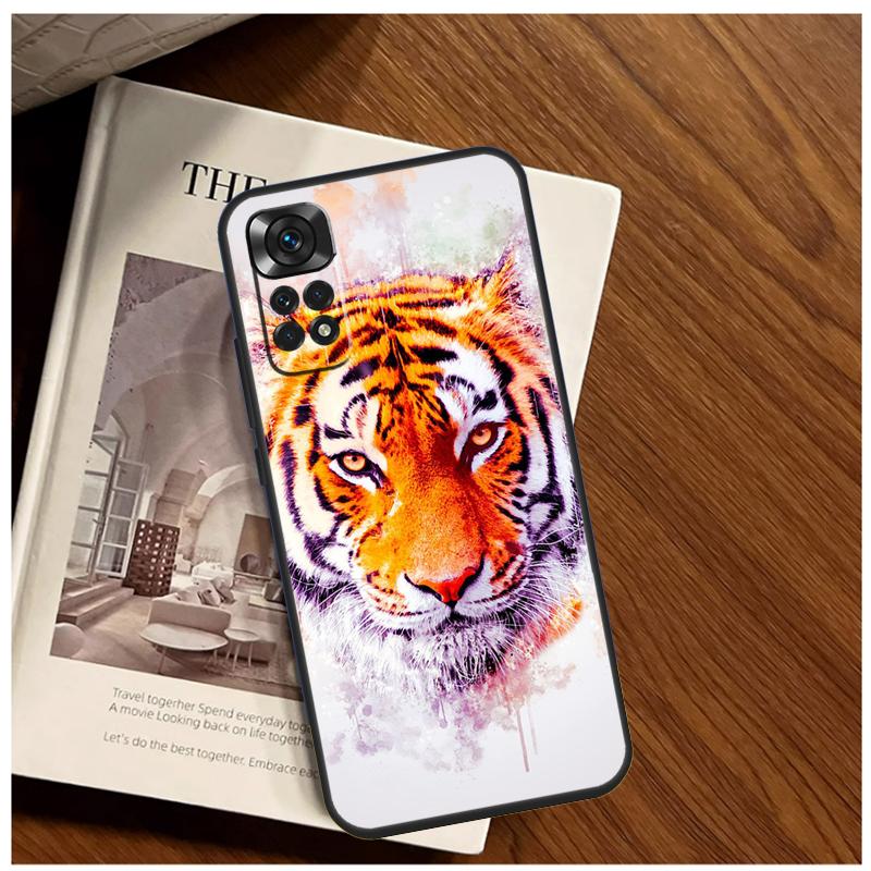 Tigergesicht Hülle Für Xiaomi Redmi Note 13 9 10 11 12 14 15 Pro Plus Abdeckung Für Redmi 15 C 12C 13C 14C 10C