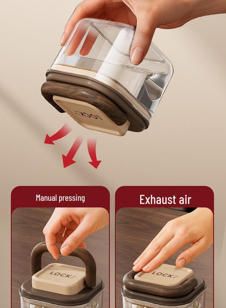 Transparent Snack & Nut Storage Box for Living Room