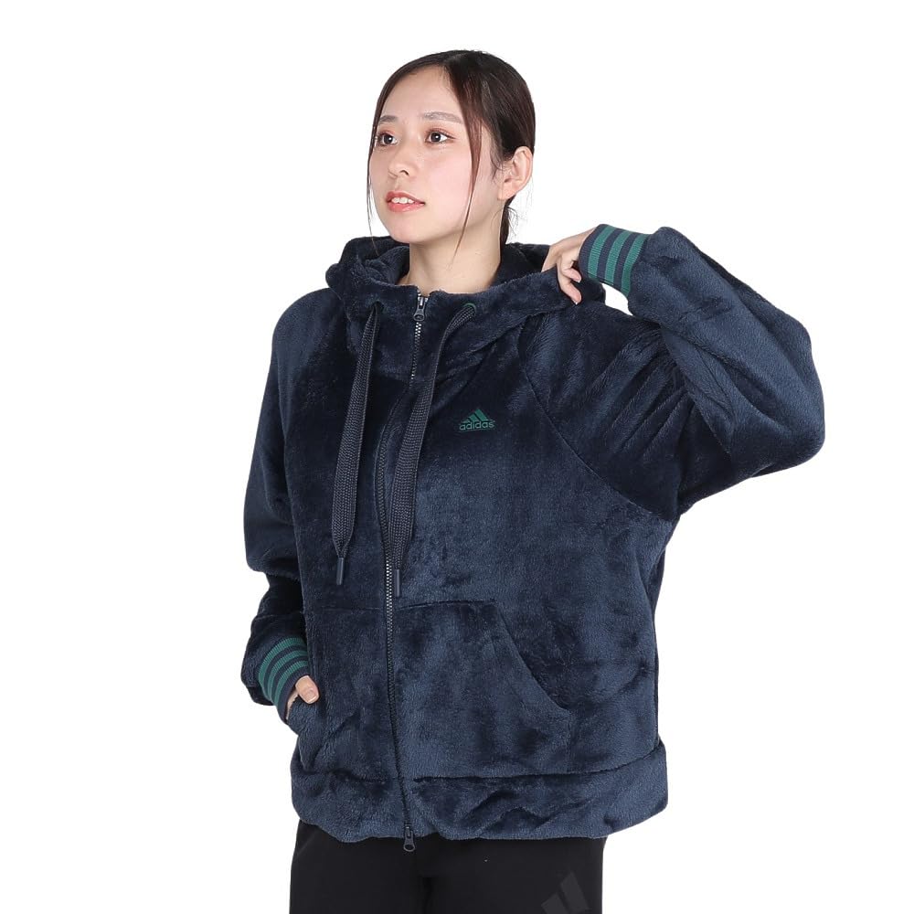 Adidas BYD3 Shaggy Boa Sweatshirt Aurora Ink Size Full-Zip Hoodie, Women's (JG8167), J/L