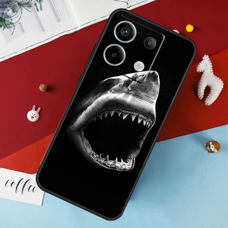 Shark Ocean Fish Case For Xiaomi Redmi Note 14 Pro 13 12 11 10 15 Pro Plus Redmi 14C 15C 10C 12C 13C 15 Cover