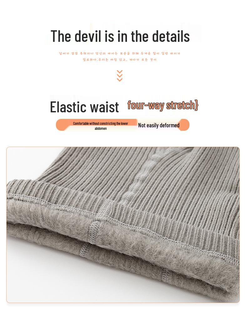 Warm Cotton Fleece-Lined Infant Bodysuit & Tights for Girls - Medium Thick Outerwear for Autumn/Winter