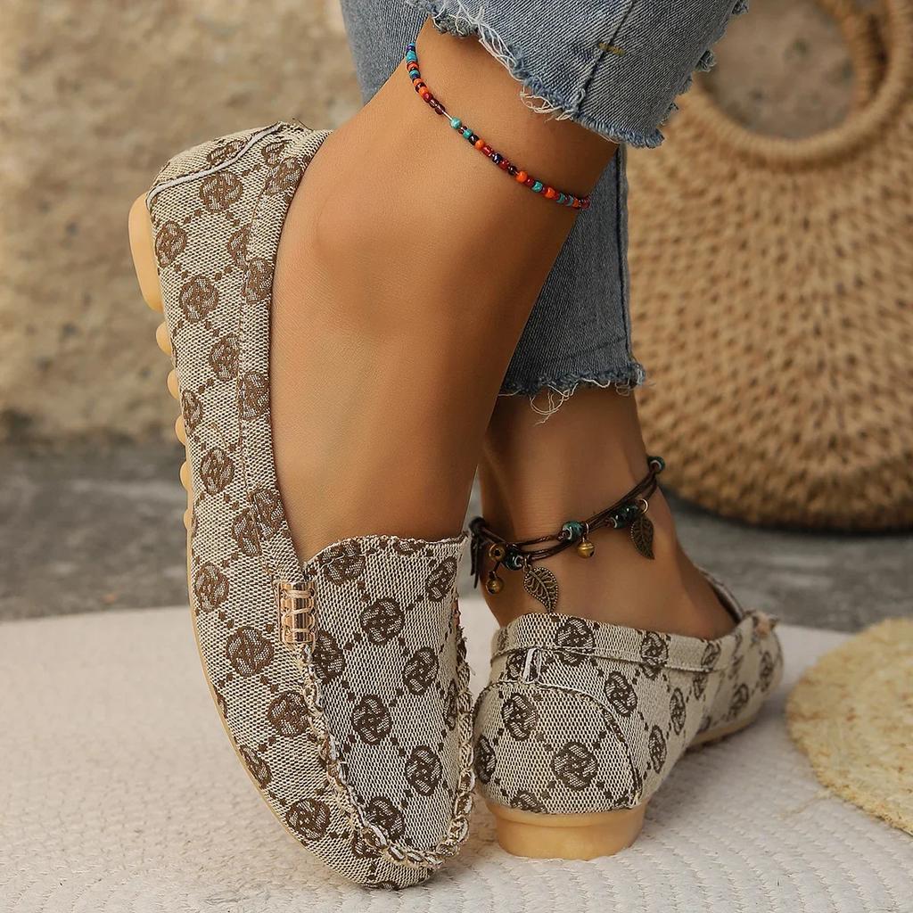 Fashion Spring Autumn Loafers Wear-resisting Women's Casual Single Shoes Fashion Non-slip Soft Flat Shoes Loafer Sports Zapatos De Mujer