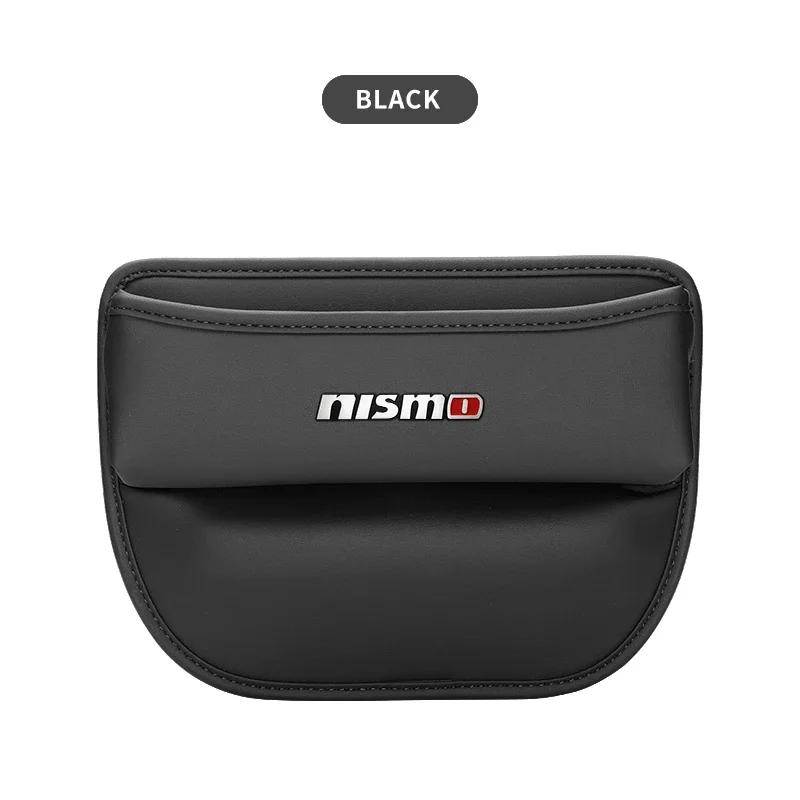 

PU Leather Car Seat Side Storage Pocket Suede Gap Filler Organizer Box For Nissan Nismo Tiida Teana GTR Juke Note Versa Almera