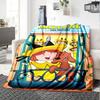 Madeline Friends Flannel Blanket Super Soft Warm Cozy Blanket for Sofa Bed Office Travel All‑Season Home Decor Gift
