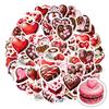 35pcs Cartoon Sweet Love Stickers Cute Valentine Stationery Stickers Stickers For DIY Phone Laptop Scrapbook Bike DIY