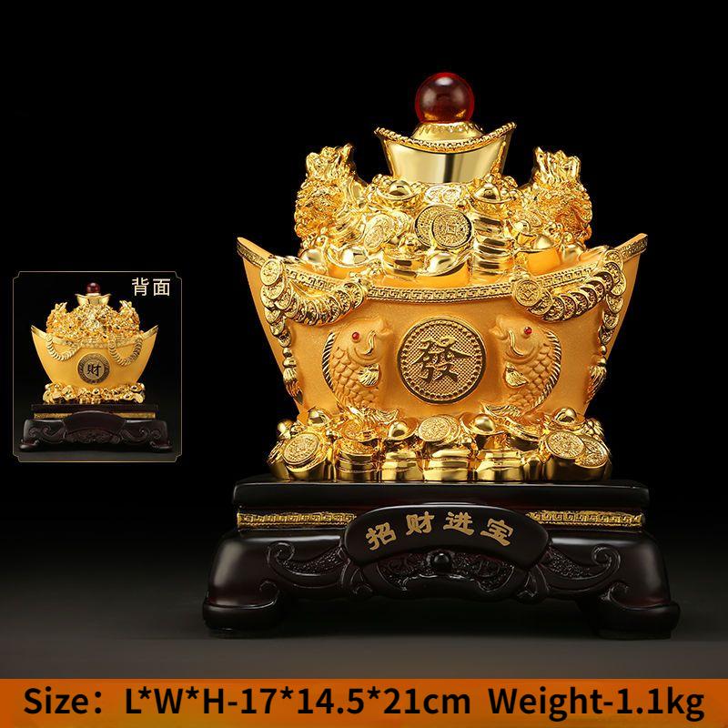 Zhaocai Goldbarren-Ornamente, Schatztöpfe, Heimtextilien, Eröffnungsgeschenke, Wohnzimmer, Einweihungsdekorationen