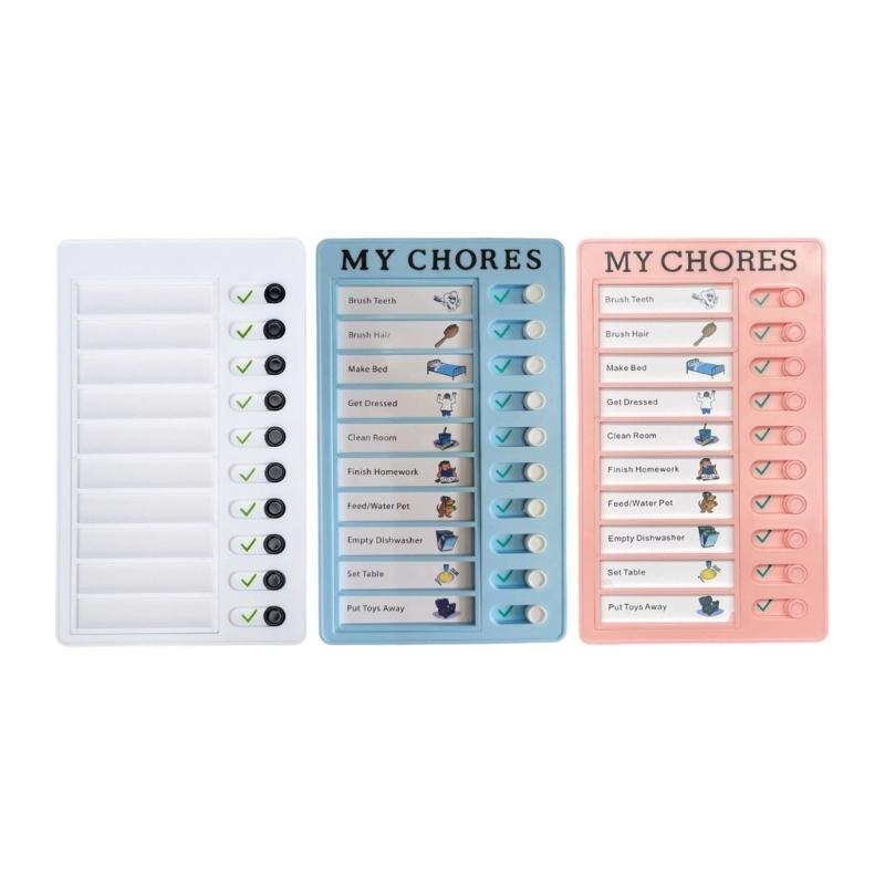 Tabella della Routine Quotidiana per Bambini Tabella delle Faccende Quotidiane Educativa Tabellone Visivo 12x20cm per la Gestione dei Compiti