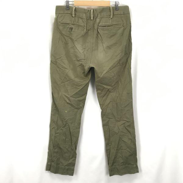 Made in USA S.K.U. SAVE KHAKI UNITED Cotton Pants Men's M W32 Inseam 75cm Khaki Military(USED)