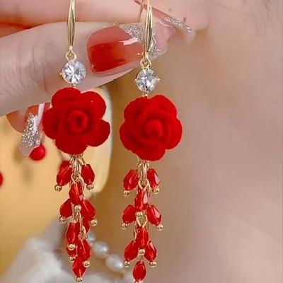 Luxury Versatile European And American Earrings With A High-end Feel