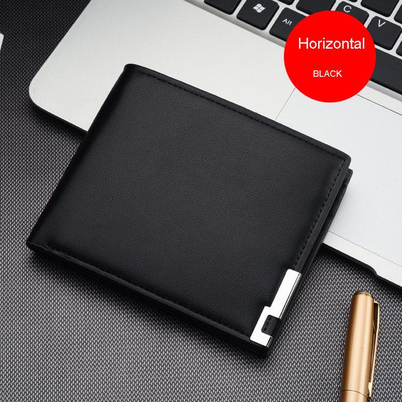 New Men's Wallet Short Multi-function Fashion Casual Draw Card Wallets Card Holders For Men Cardholder Bags Purse