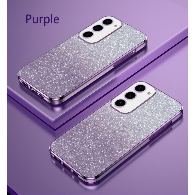 

Electroplating Flash Powder Is Suitable for Samsung S23 Ultra Anti Fall NOTE20 Anti-fall TPU Samsung S20FE Lens Precision Hole Samsung A03