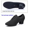Zapatos de Baile de Salón y Latino para Mujer con Suela Blanda Negra - Tela Oxford